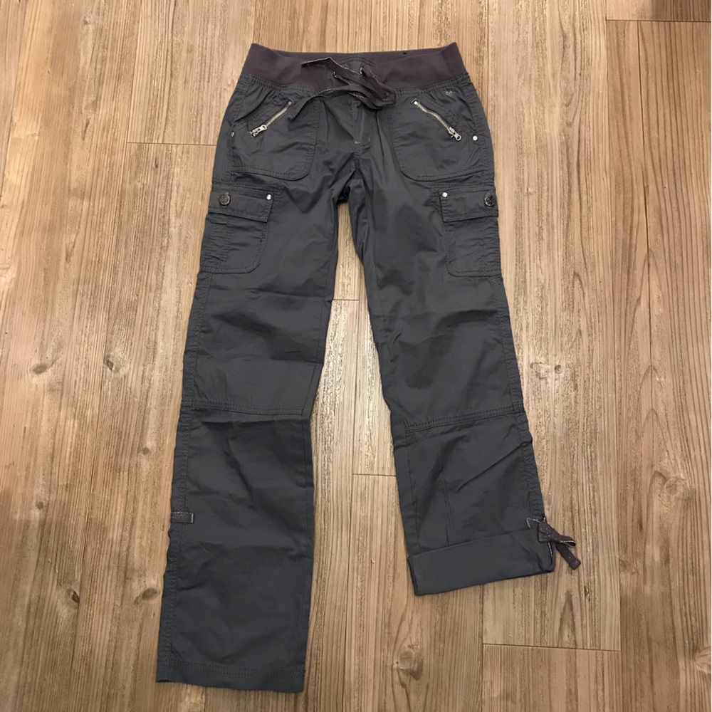 Gray cargo pants